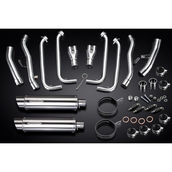 Delkevic volledig systeem Round RVS 350mm - FJR1300/ABS (2006-2020)