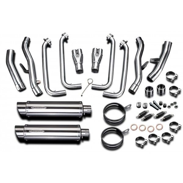 Delkevic volledig systeem Round RVS 350mm - FJR1300/ABS (2006-2020)