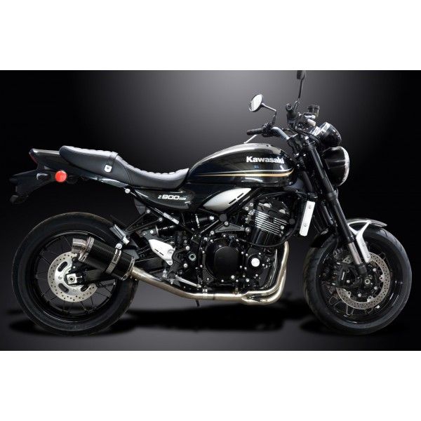 Delkevic volledig systeem Oval Carbon 225mm - Z900RS 2018-2020