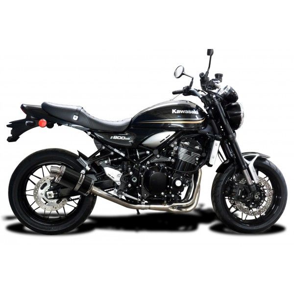 Delkevic volledig systeem Oval Carbon 225mm - Z900RS 2018-2020