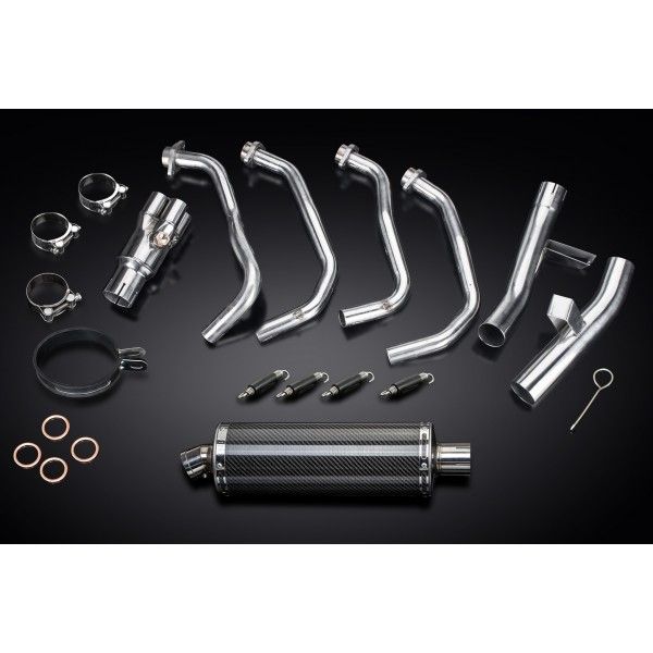 Delkevic volledig systeem Oval Carbon 350mm - KLZ1000 1000 VERSYS (2015-2018)