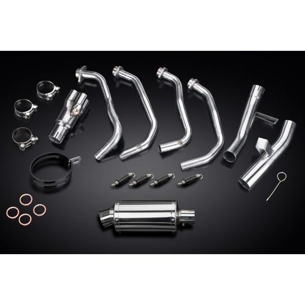 Delkevic volledig systeem Oval RVS 225mm - KLZ1000 1000 VERSYS (2015-2018)