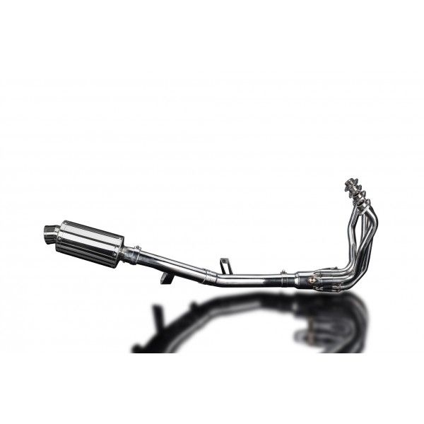 Delkevic volledig systeem Oval RVS 225mm - KLZ1000 1000 VERSYS (2015-2018)