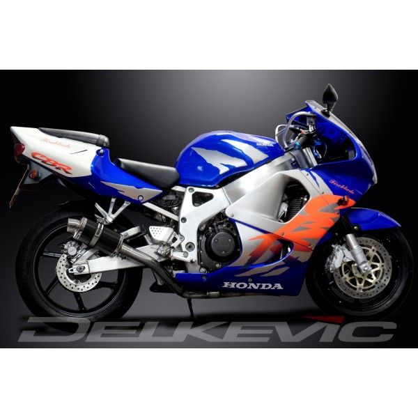 Delkevic volledig systeem Oval Carbon 225mm - CBR900RR FIREBLADE (1992-1999)