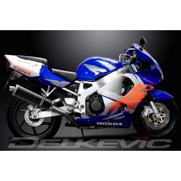 Delkevic volledig systeem Oval Carbon 450mm - CBR900RR FIREBLADE (1992-1999)