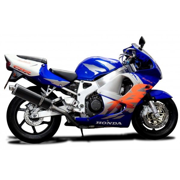 Delkevic volledig systeem Oval Carbon 450mm - CBR900RR FIREBLADE (1992-1999)