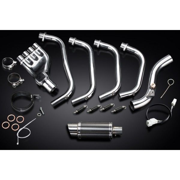 Delkevic volledig systeem Round Carbon 200mm - CB600F HORNET (2007-2013)