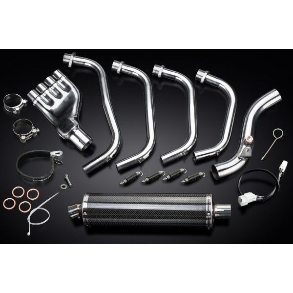 Delkevic volledig systeem Oval Carbon 450mm - CB600F HORNET (2007-2013)