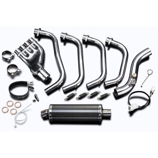 Delkevic volledig systeem Oval Carbon 350mm - CB600F HORNET (2007-2013)
