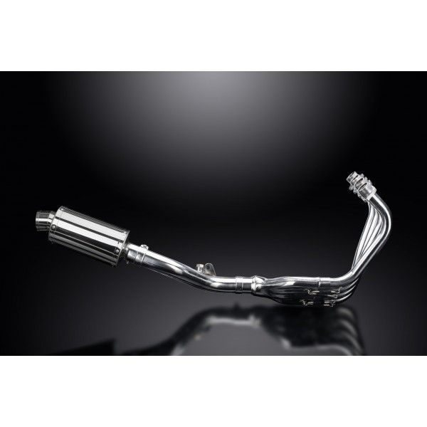 Delkevic volledig systeem Oval RVS 225mm - CB600F HORNET (2007-2013)