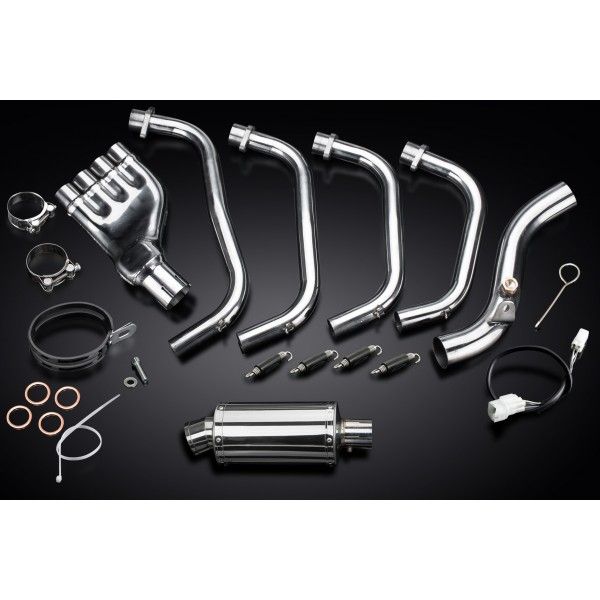 Delkevic volledig systeem Oval RVS 225mm - CB600F HORNET (2007-2013)