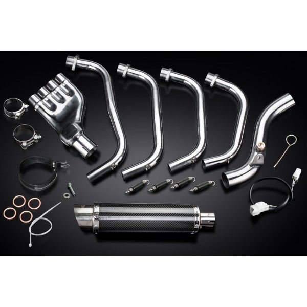 Delkevic volledig systeem Round Carbon 350mm - CB600F HORNET (2007-2013)