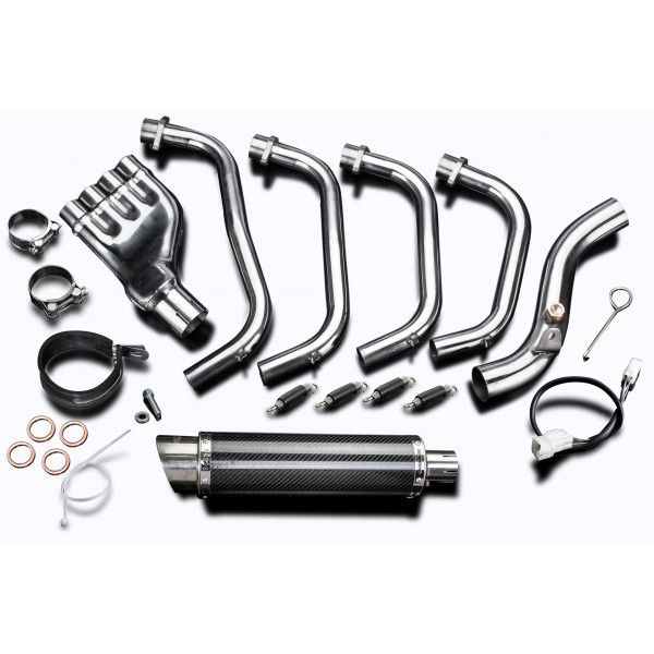 Delkevic volledig systeem Round Carbon 350mm - CB600F HORNET (2007-2013)