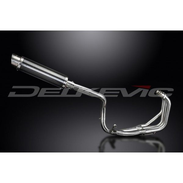 Delkevic volledig systeem Round Carbon 350mm - CB600F HORNET (1998-2002)