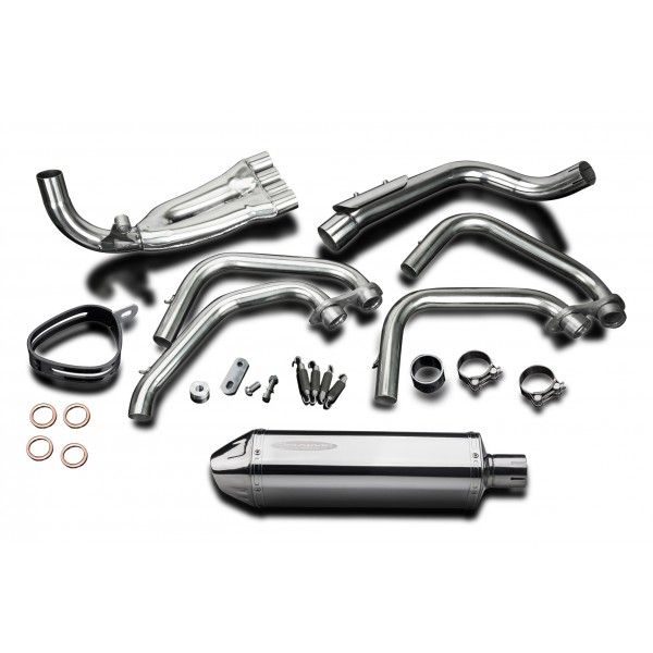 Delkevic volledig systeem Tri-Oval RVS 320mm - CB600F HORNET (1998-2002)