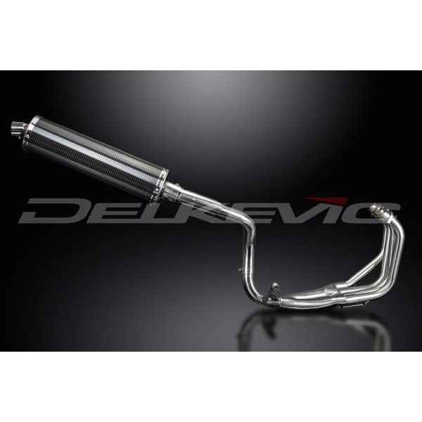 Delkevic volledig systeem Oval Carbon 450mm - CB600F HORNET (1998-2002)