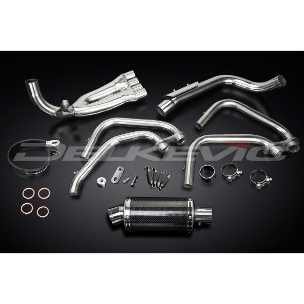 Delkevic volledig systeem Oval Carbon 225mm - CB600F HORNET (1998-2002)