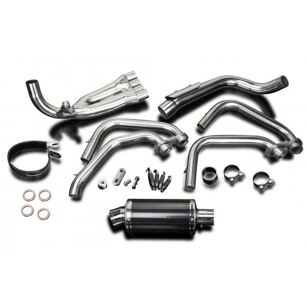 Delkevic volledig systeem Oval Carbon 225mm - CB600F HORNET (1998-2002)