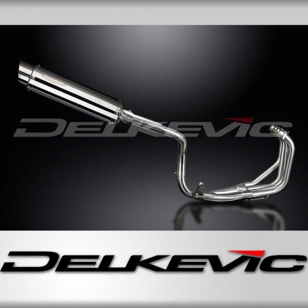 Delkevic volledig systeem Round RVS 350mm - CB600F HORNET (1998-2002)