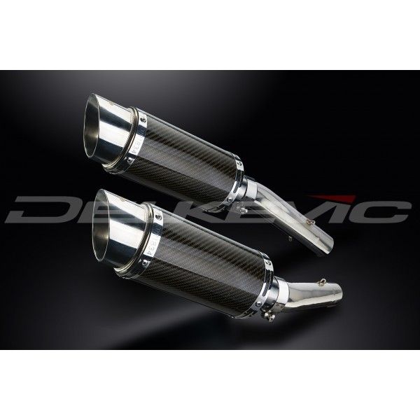Delkevic slip-on kit Round Carbon 200mm - TUONO1000R/ FACTORY (2006-2010)