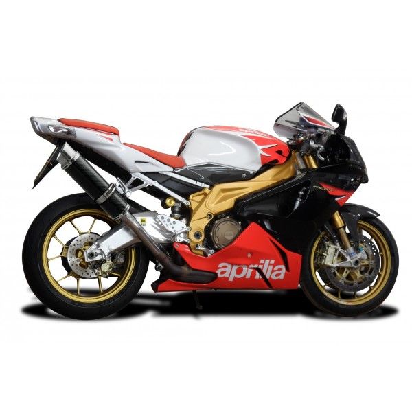 Delkevic slip-on kit Round Carbon 350mm - TUONO1000R/ FACTORY (2006-2010)