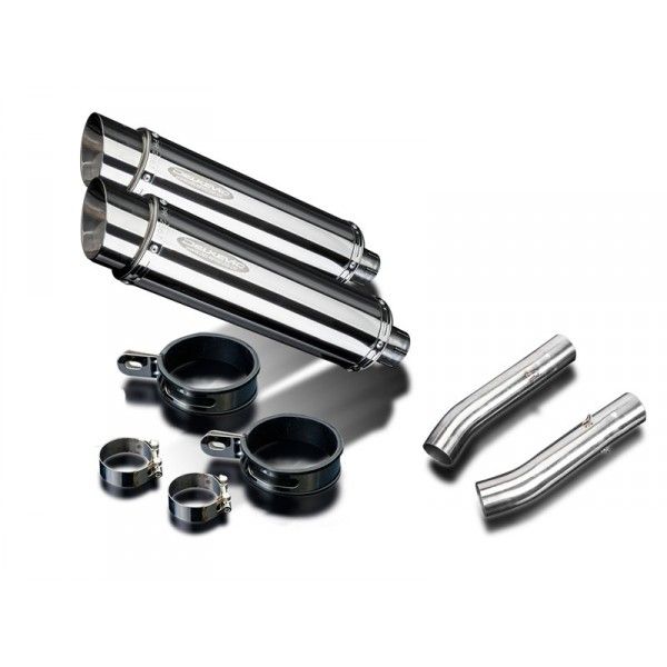 Delkevic slip-on kit Round RVS 350mm - TUONO1000R/ FACTORY (2006-2010)