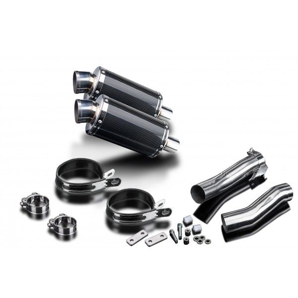 Delkevic slip-on kit Oval Carbon 225mm - Z1000SX (2010-2019)