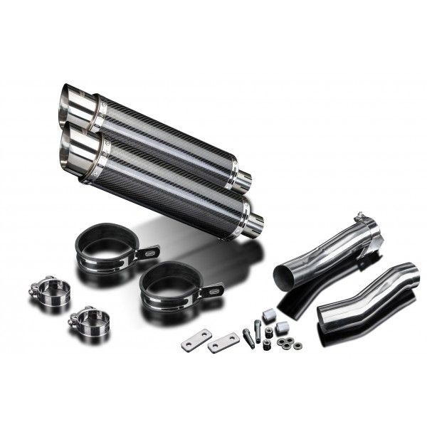 Delkevic slip-on kit Round Carbon 350mm - Z1000SX (2010-2019)