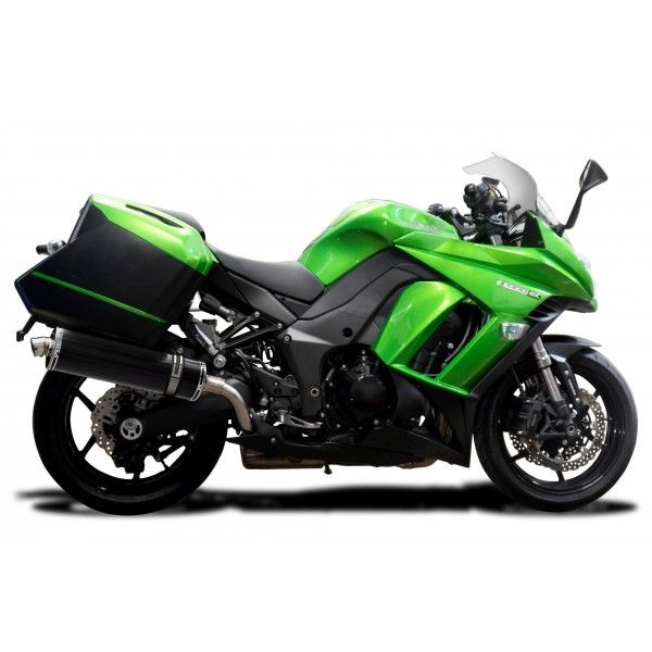 Delkevic slip-on kit Oval Carbon 450mm zonder e-keur - Z1000SX (2010-2019)