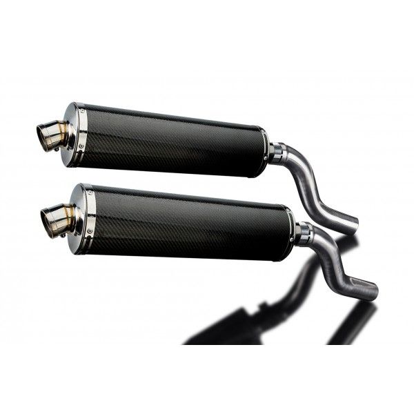 Delkevic slip-on kit Oval Carbon 450mm zonder e-keur - Z1000SX (2010-2019)