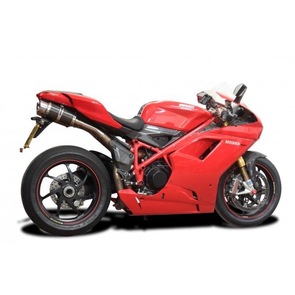 Delkevic slip-on kit Round Carbon 200mm - 1198 (2009-2011)