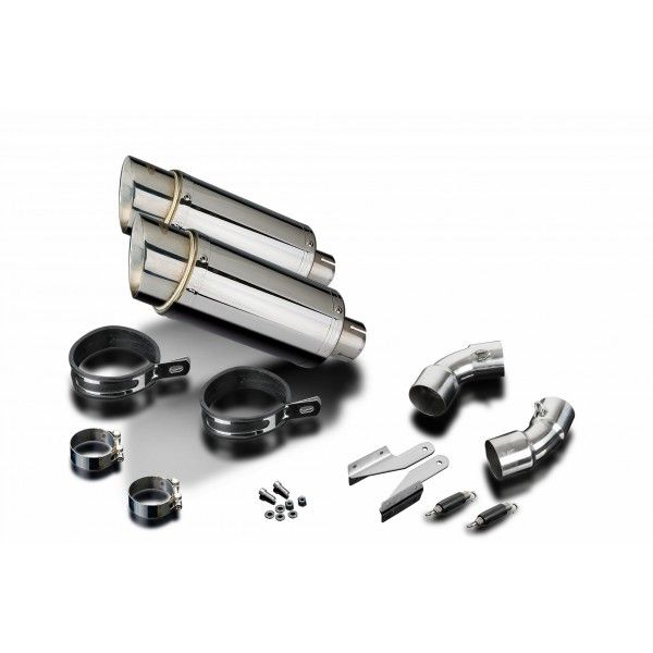 Delkevic slip-on kit Round RVS 200mm - Monster 696 (2008-2014)