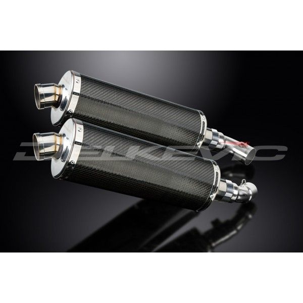 Delkevic slip-on kit Oval Carbon 350mm - Monster 696 (2008-2014)