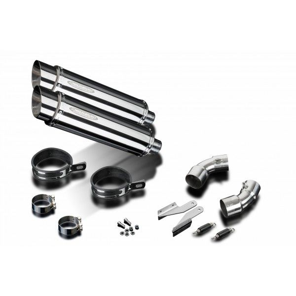 Delkevic slip-on kit Round RVS 350mm - Monster 696 (2008-2014)