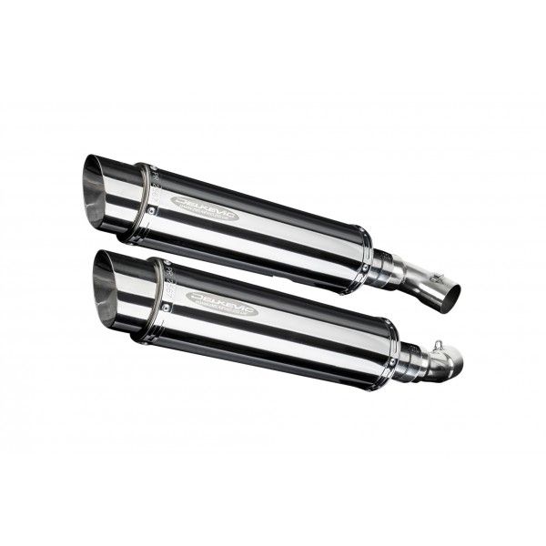 Delkevic slip-on kit Round RVS 350mm - Monster 696 (2008-2014)