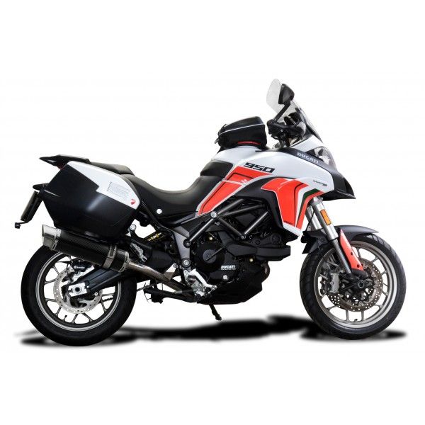 Delkevic slip-on kit Round Carbon 350mm - MULTISTRADA 950 2017-2018