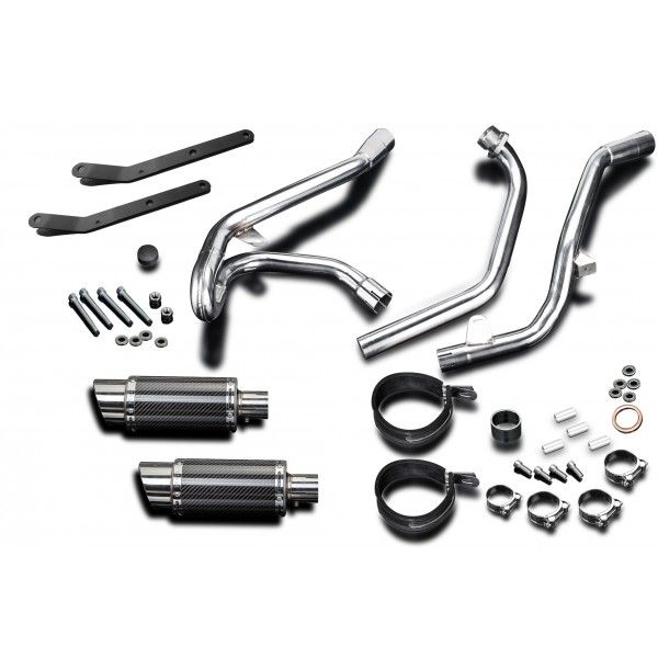 Delkevic volledig systeem Round Carbon 200mm - SV650 (1998-2002)