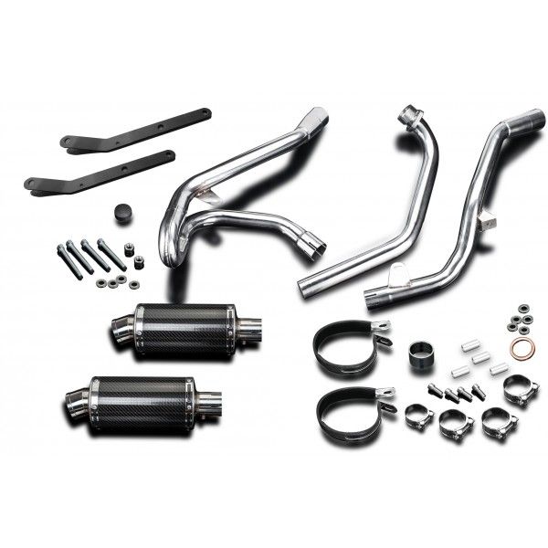 Delkevic volledig systeem Oval Carbon 225mm - SV650 (1998-2002)