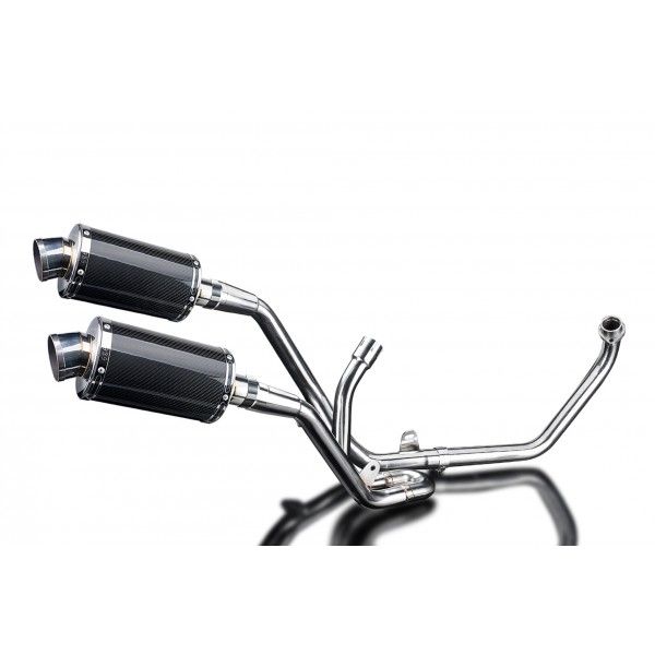 Delkevic volledig systeem Oval Carbon 225mm - SV650 (1998-2002)