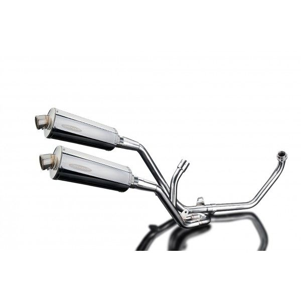 Delkevic volledig systeem Oval RVS 350mm - SV650 (1998-2002)