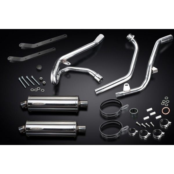 Delkevic volledig systeem Oval RVS 350mm - SV650 (1998-2002)