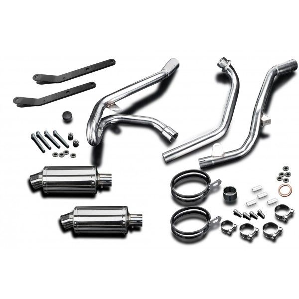 Delkevic volledig systeem Oval RVS 225mm - SV650 (1998-2002)