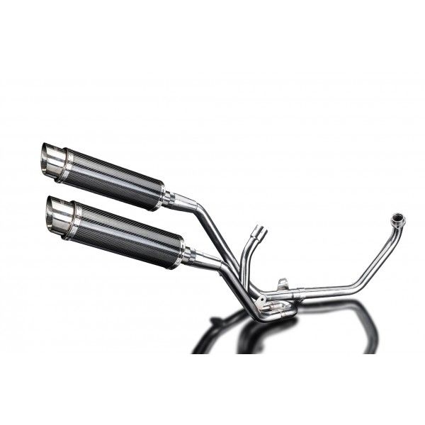 Delkevic volledig systeem Round Carbon 350mm - SV650 (1998-2002)