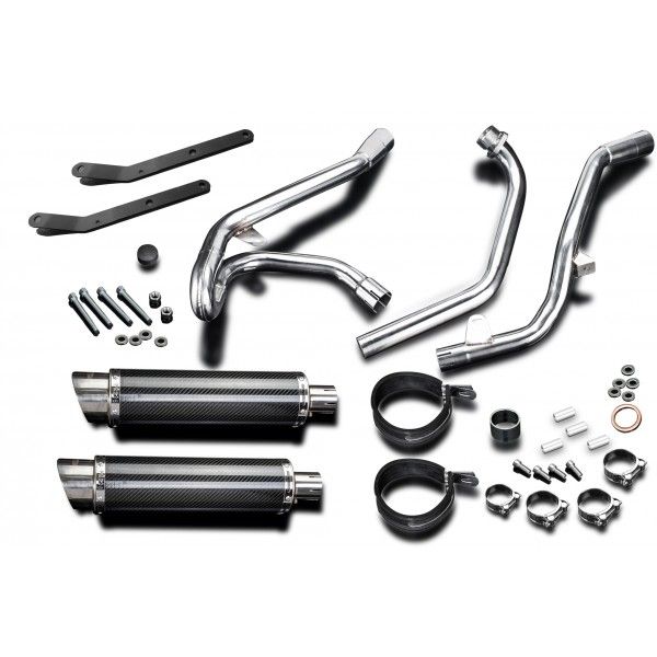 Delkevic volledig systeem Round Carbon 350mm - SV650 (1998-2002)