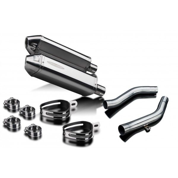 Delkevic slip-on kit Tri-Oval RVS 320mm - Z1000 (2003-2006)