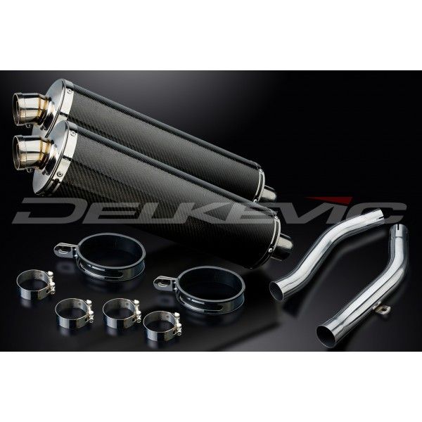 Delkevic slip-on kit Oval Carbon 450mm - Z1000 (2003-2006)