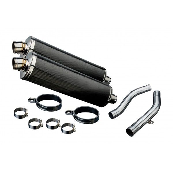 Delkevic slip-on kit Oval Carbon 450mm - Z1000 (2003-2006)