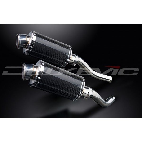 Delkevic slip-on kit Oval Carbon 225mm - Z1000 (2003-2006)