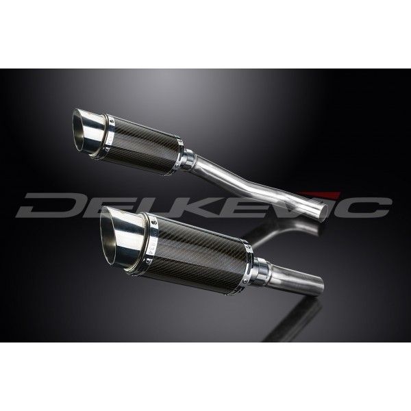 Delkevic slip-on kit Round Carbon 200mm - Z1000 (2007-2009)
