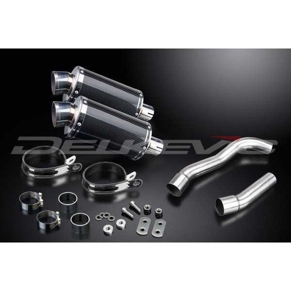 Delkevic slip-on kit Oval Carbon 225mm - Z1000 (2007-2009)